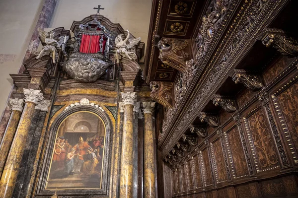 Perugia Itália Junho 2022 Antiga Catedral Interior — Fotografia de Stock