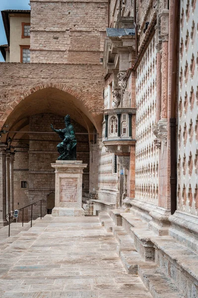 Perugia Italien Juni 2022 Perugia Forntida Historiska Centrum Nedsänkt Konst — Stockfoto