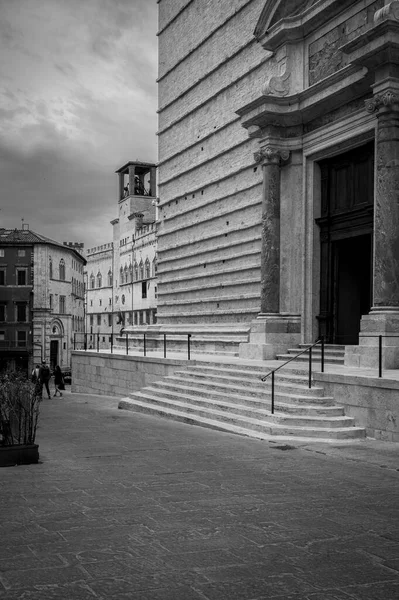 Hermosa Vista Calle Ciudad Vieja Perugia Italia Junio 2022 — Foto de Stock