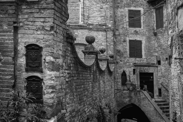 Hermosa Vista Calle Ciudad Vieja Perugia Italia Junio 2022 —  Fotos de Stock