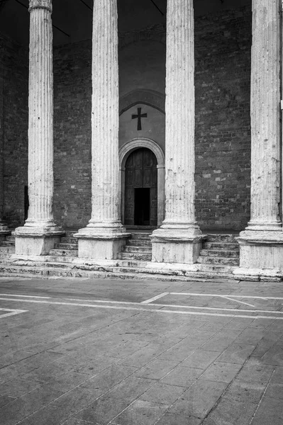 Pohled Krásné Staré Město Assisi Itálie — Stock fotografie