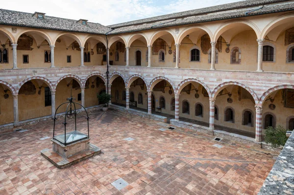 Vista Panorámica Del Hermoso Edificio Capilla Asís Italia — Foto de Stock