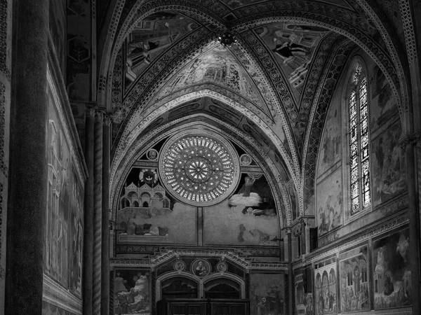 Assis Itália Junho 2022 Interior Antiga Catedral Italiana — Fotografia de Stock