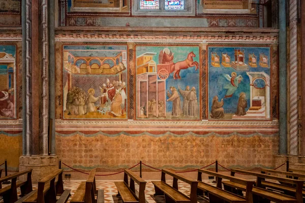 Asís Italia Junio 2022 Interior Antigua Catedral Italiana —  Fotos de Stock