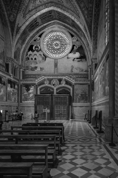 Assis Itália Junho 2022 Interior Antiga Catedral Italiana — Fotografia de Stock