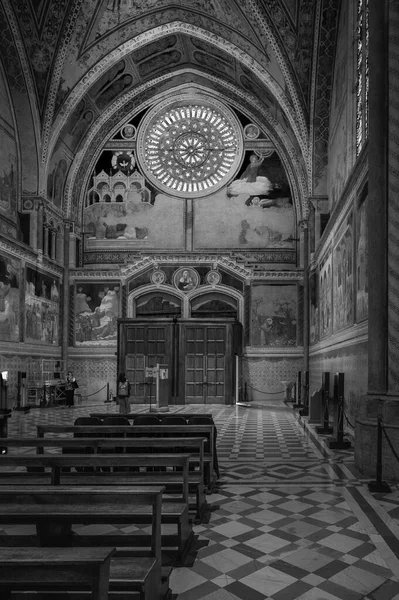 Assisi Giugno 2022 Interno Dell Antica Cattedrale Italiana — Foto Stock