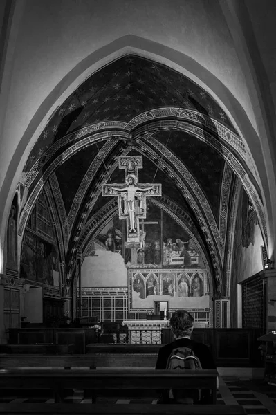 Assisi Italy June 2022 Interior Ancient Italian Cathedral — Stock Photo, Image