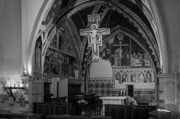 Ασίζη Ιταλία Ιουνίου 2022 Εσωτερικό Του Αρχαίου Ιταλικού Καθεδρικού Ναού — Φωτογραφία Αρχείου