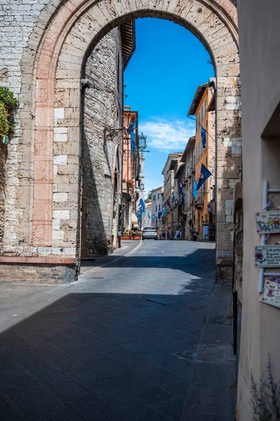 Asyż Włochy Czerwca 2022 Stare Miasto Asyżu Mieście Siena Włochy — Zdjęcie stockowe