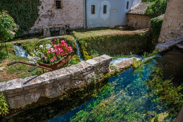 View Rasiglia Village Umbria Italy — Stock Photo, Image