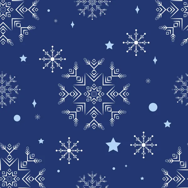 シームレスなクリスマスパターン クリスマス 新年の休日のシンボル ベクトルイラスト 贈り物の包み — ストックベクタ
