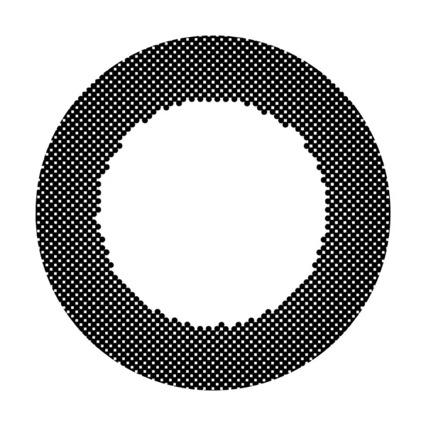 Abstrakter Halbtonhintergrund Halbtonmuster Mit Schwarzen Tupfen Moderner Hintergrund Overlay Vector — Stockvektor