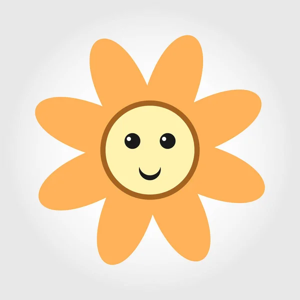 Flower Shape Floral Logo Sun Icon Colorful Geometric Shape Vector — Stock Vector