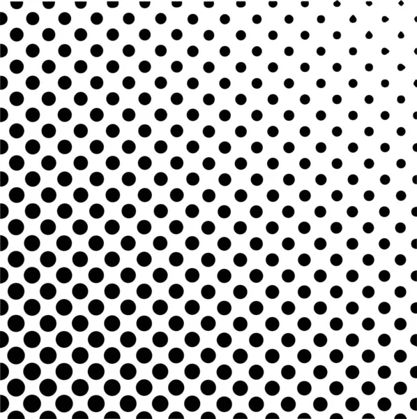 Halftone Pattern Black Polka Dots Modern Backdrop Overlay Vector Illustration — Stock Vector