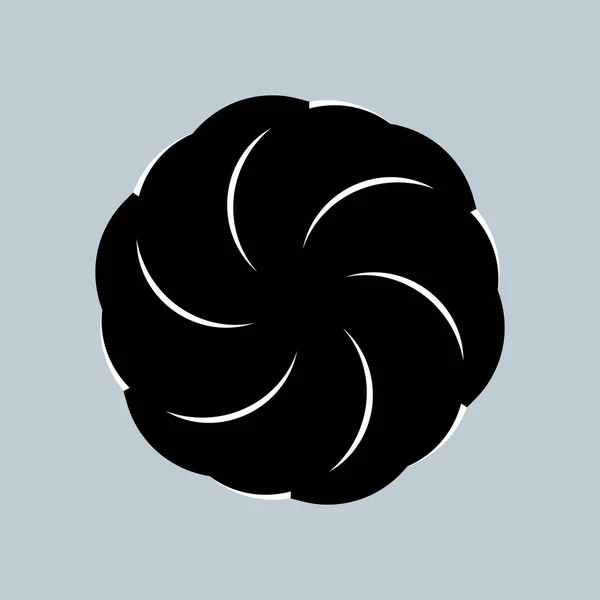 Minimal Αφηρημένο Σύμβολο Circle Vortex Λογότυπο Γεωμετρικό Σχήμα Διάνυσμα Εικονογράφηση — Διανυσματικό Αρχείο