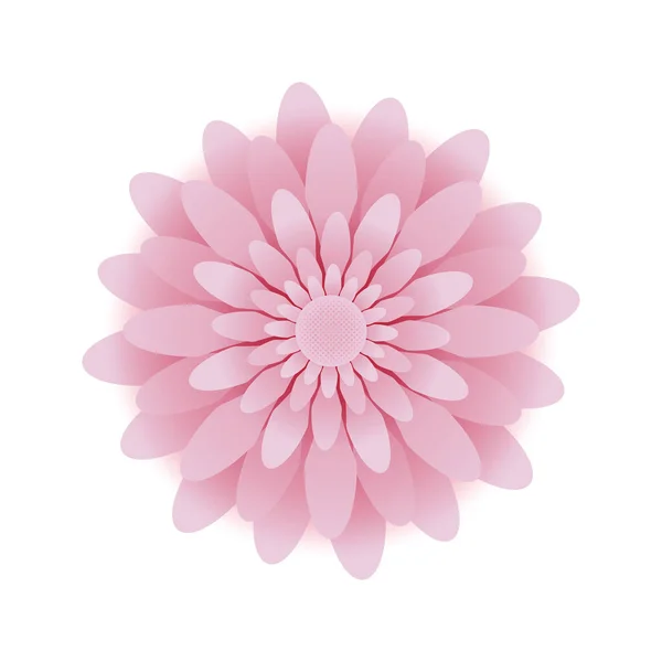 Blume Rosa Farbe Florale Ikone Vektor Illustration Design — Stockvektor