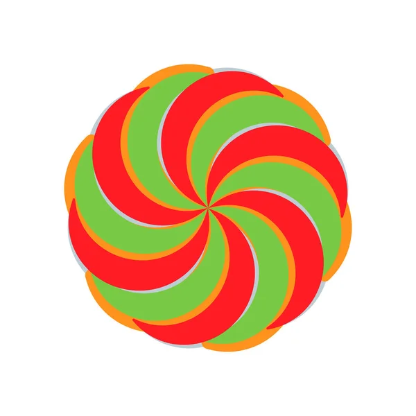 Spiral Godis Logotyp Minimal Abstrakt Symbol Cirkel Virvel Geometrisk Form — Stock vektor