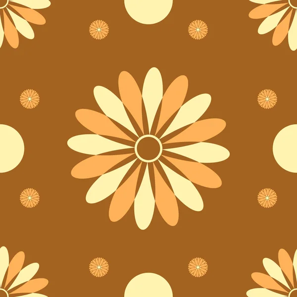 Patrón Flores Abstractas Sin Costura Ornamento Floral Geométrico Patrón Gráfico — Vector de stock