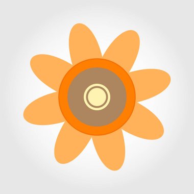 Çiçek şekli Floral logosu Renkli geometrik şekil