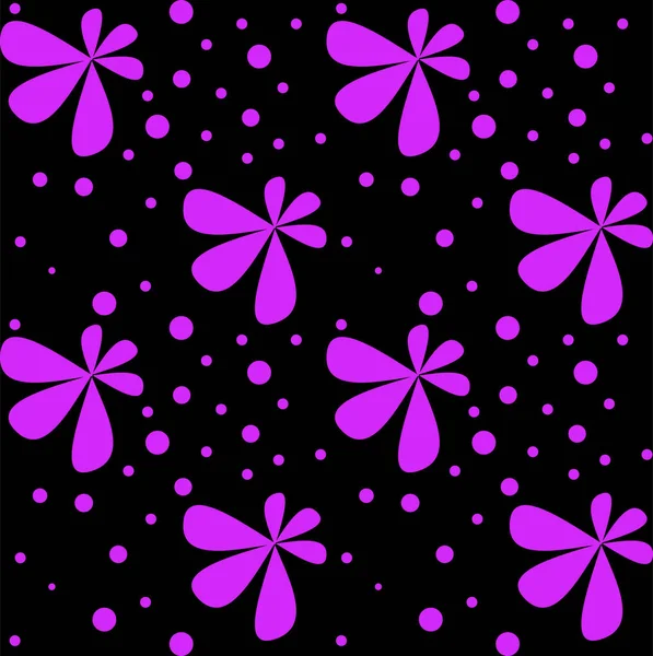 Seamless Abstract Polka Dots Pattern Geometric Floral Ornament Graphic Pattern — Stockvektor