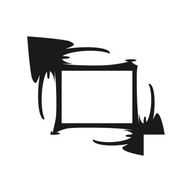 Decorative rectangle frame Abstract pattern Vector illustration