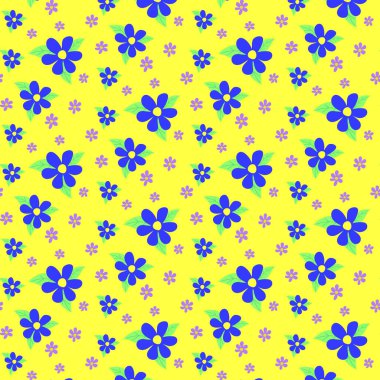 Kusursuz soyut çiçek desenli. Çiçek süslemesi. Grafik desenli.