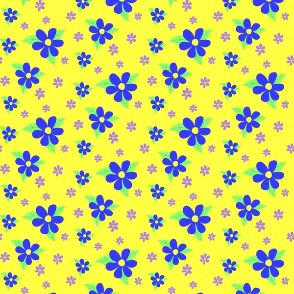 Nahtlose Abstrakte Blumenmuster Floral Ornament Graphic Pattern Vector Illustration Textur — Stockvektor