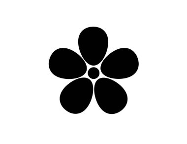 Bir çiçeğin ikon vektör çizimi (papatya çayı)).