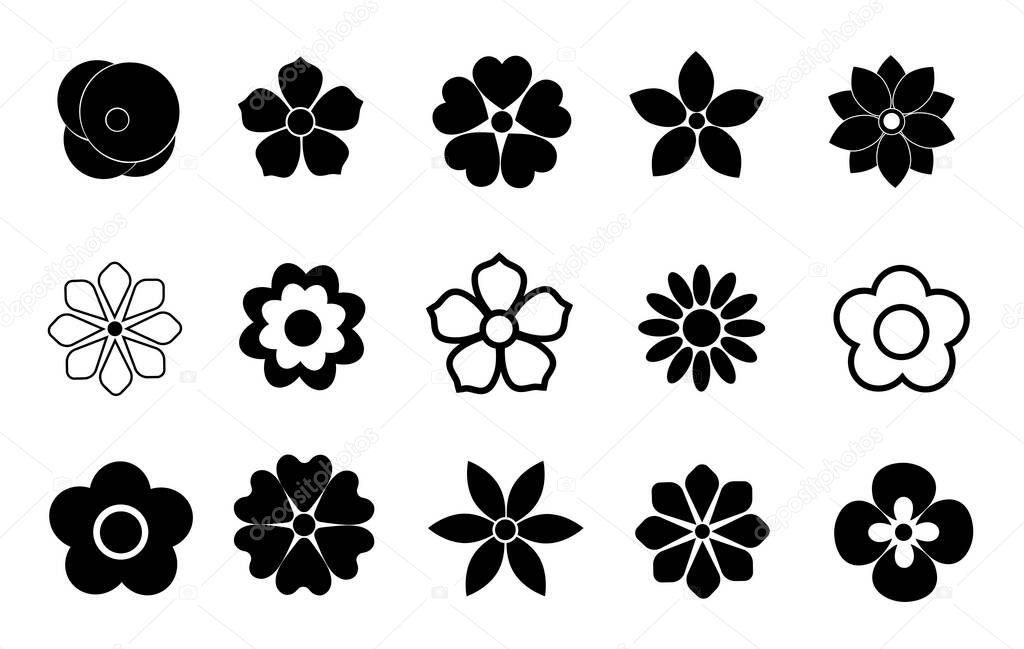 Design icons vector illustration of a flower (chamomile).