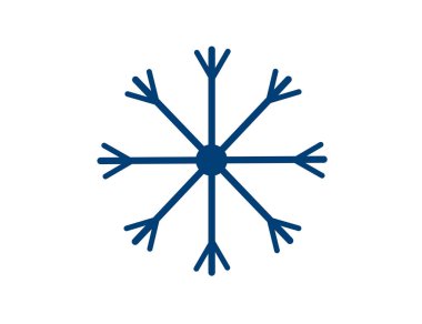 Düz web vektör simgesi - kar tanesi. Doğa, tatiller