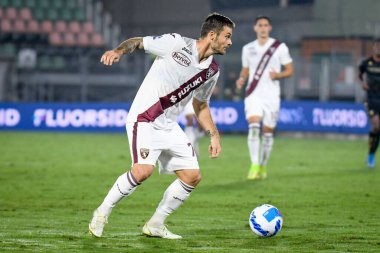 Torino 'dan Karol Linetty İtalyan futbol takımı Serie A maçında Venezia FC, Torino FC' ye karşı Venedik 'teki Pier Luigi Penzo Stadyumu' nda 27 Eylül 2021 - Fotoğraf: Ettore Griffoni