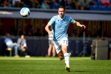 Adam Marusiç (Lazio) İtalyan futbolu Serie A maçında Bologna FC - SS Lazio maçı sırasında İtalya 'nın Bologna kentindeki Renato Dall & # 39; Ara Stadyumu' nda, 3 Ekim 2021 - Fotoğraf: Ettore Griffoni