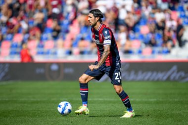 Roberto Soriano (Bologna) İtalyan futbol takımı Serie A maçında Bologna FC - SS Lazio maçı sırasında İtalya 'nın Bologna kentindeki Renato Dall & # 39; Ara stadyumunda, 03 Ekim 2021 - Fotoğraf: Ettore Griffoni
