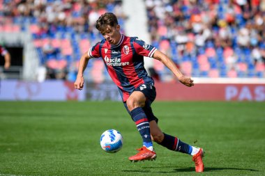 Aaron Hickey (Bologna) İtalyan futbol takımı Serie A maçında Bologna FC, Renato Dall & # 39; Ara Stadyumu 'nda SS Lazio' ya karşı, Bologna, İtalya 'da 3 Ekim 2021 - Fotoğraf: Ettore Griffoni