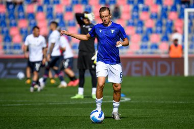 Lucas Leiva (Lazio) İtalya 'nın Bologna FC - SS Lazio maçında İtalya' nın Bologna kentindeki Renato Dall & # 39; Ara stadyumunda oynanan ısınma maçında 3 Ekim 2021 - Fotoğraf: Ettore Griffoni