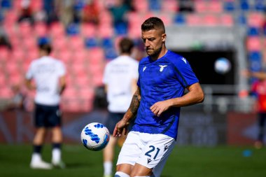 Sergej Milinkoviç-Saviç (Lazio), İtalya 'nın Bologna Dall & # 39; Ara Stadyumu' nda oynanan Bologna FC maçında oynanan ısınma maçında portresi - Fotoğraf: Ettore Griffoni