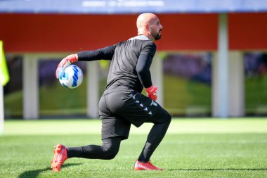 Pepe Reina (Lazio) İtalya 'nın Bologna FC - SS Lazio maçında İtalya' nın Bologna kentindeki Renato Dall & # 39; Ara stadyumunda oynanan ısınma maçında 3 Ekim 2021 - Fotoğraf: Ettore Griffoni