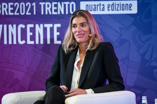 Francesca Piccinini Durante Festival Eventos Dello Sport 2021 Sábado Trento — Foto de Stock