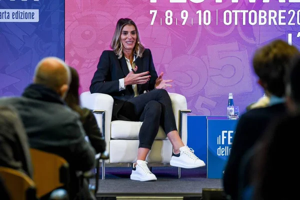 Francesca Piccinini Durante Festival Eventos Dello Sport 2021 Sábado Trento — Foto de Stock