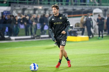 Venezia 'nın Mattia Aramu portresi İtalyan futbol takımı Serie A maçında Venezia FC, ACF Fiorentina' ya karşı Venedik, İtalya 'daki Pier Luigi Penzo Stadyumu' nda 18 Ekim 2021 'de oynandı.