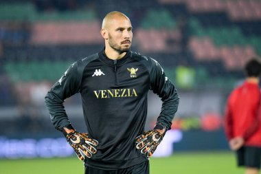 Venezia 'nın Luca Lezzerini portresi İtalyan futbol takımı Serie A maçında Venezia FC, ACF Fiorentina' ya karşı Venedik, İtalya 'daki Pier Luigi Penzo Stadyumu' nda 18 Ekim 2021 'de oynanan karşılaşmada çekildi.