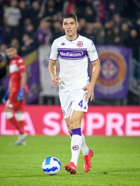 Fiorentina 'dan Nikola Milenkoviç İtalyan futbolu Serie A maçında Venezia FC ile ACF Fiorentina arasında Venedik, İtalya' daki Pier Luigi Penzo Stadyumu 'nda 18 Ekim 2021 - Fotoğraf: Ettore Griffoni