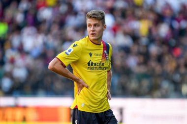 Mattias Svanberg (Bologna) İtalya futbol takımı Serie A maçında Udinese Calcio ile Bologna FC 'nin Friuli - Dacia Arena Stadyumu, 17 Ekim 2021 - Fotoğraf: Ettore Griffoni
