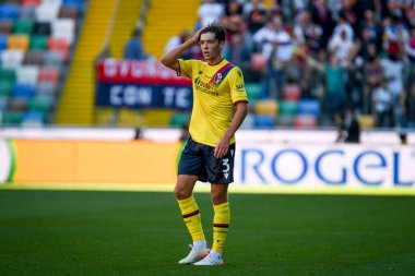 Aaron Hickey (Bologna) İtalya futbol takımı Serie A maçında Udinese Calcio, Friuli 'de Bologna FC' ye karşı - Dacia Arena stadyumu, 17 Ekim 2021 - Fotoğraf: Ettore Griffoni