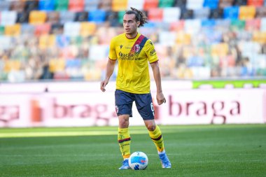 Arthur Theate (Bologna) İtalyan futbolu Serie A maçında Udinese Calcio, Friuli 'de Bologna FC' ye karşı - Dacia Arena stadyumu, 17 Ekim 2021 - Fotoğraf: Ettore Griffoni