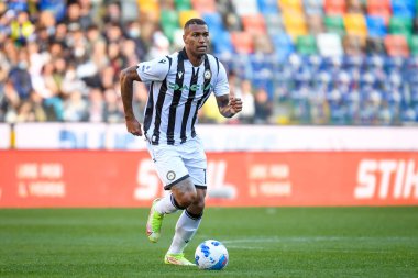 Walace Souza Silva (Udinese) İtalyan futbol takımı Serie A 'nın Udinese Calcio' ya karşı Bologna FC maçında Udine 'deki Dacia Arena Stadyumu' nda 17 Ekim 2021 'de görev yapan portresi.