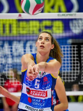 Robin De Kruijf (Conegliano) voleybol maçında İtalyan Serie A1 Kadınlar Imoco Volley Conegliano 'ya karşı İgor Gorgonzola Novara ile Treviso, İtalya' da Palaverde 'de, 21 Ekim 2021 - Fotoğraf: Ettore Griffoni