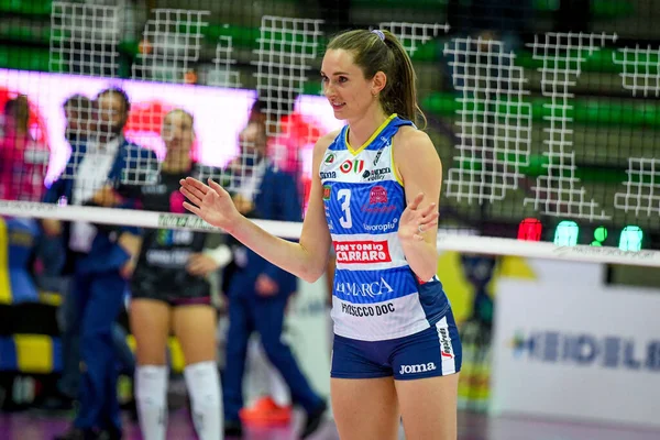 Megan Courtney Conegliano Durante Partido Voleibol Italiano Serie Femenino Imoco — Foto de Stock