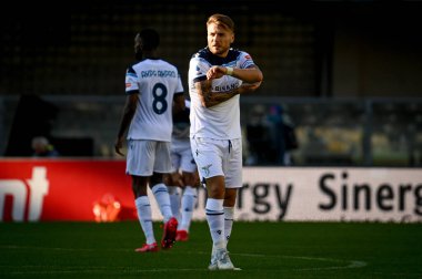 Ciro Immobile (Lazio) İtalya futbol takımı Serie A maçında Hellas Verona FC - SS Lazio maçı sırasında İtalya 'nın Verona kentindeki Marcantonio Bentegodi Stadyumu' nda yapıldı.