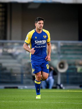 Giovanni Simeoni (Verona) İtalyan futbol takımı Serie A maçında portresi Hellas Verona FC 'ye karşı SS Lazio maçı, Verona, İtalya' da Marcantonio Bentegodi Stadyumu, 24 Ekim 2021 - Fotoğraf: Ettore Griffoni